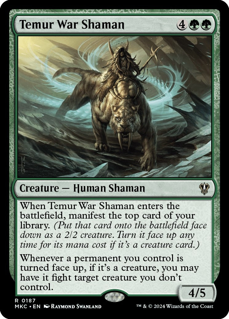 Image for Temur War Shaman (187) - Magic: The Gathering
