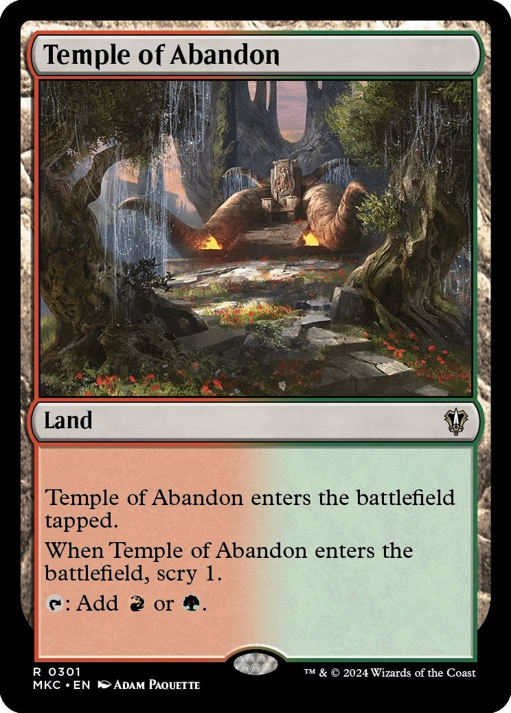 Image for Temple of Abandon (301) - Magic: The Gathering
