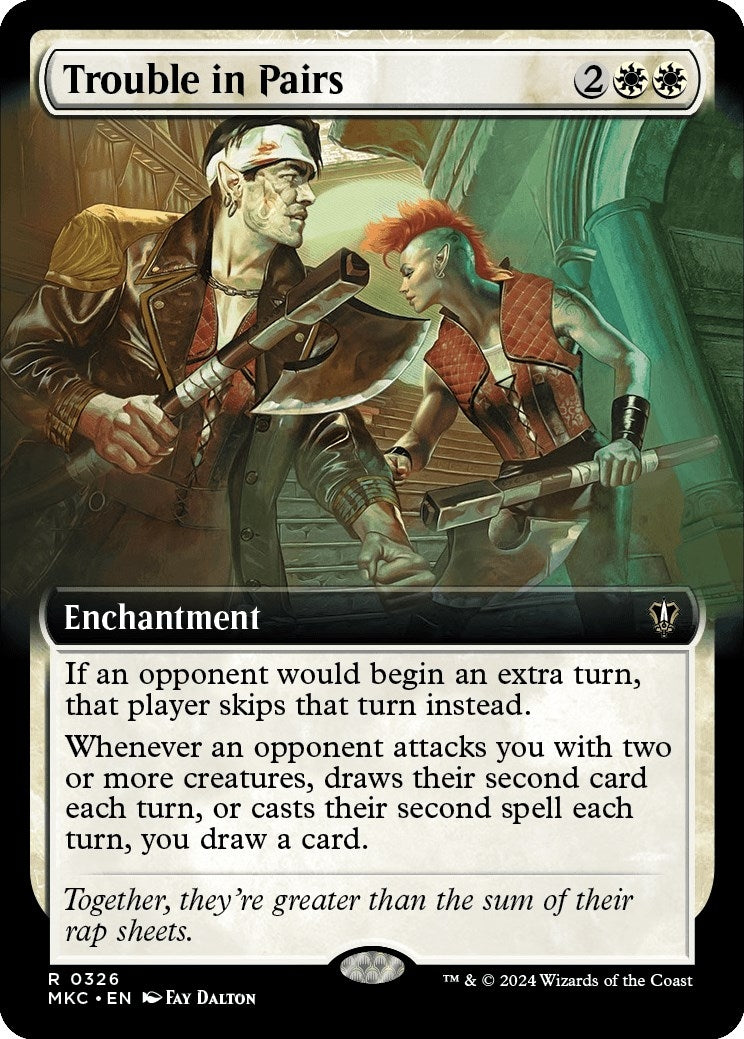 Image for Trouble in Pairs (Extended Art) (326) - Magic: The Gathering