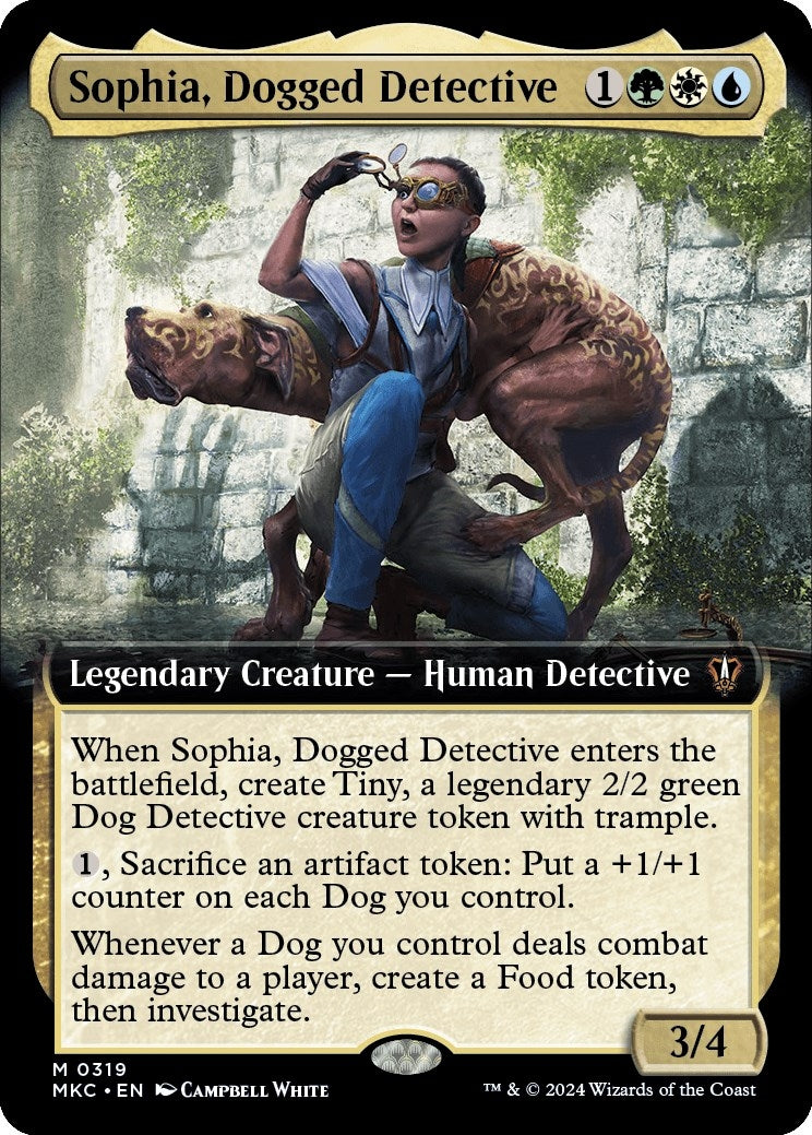 Image for Sophia, Dogged Detective (Extended Art) (319) - Magic: The Gathering