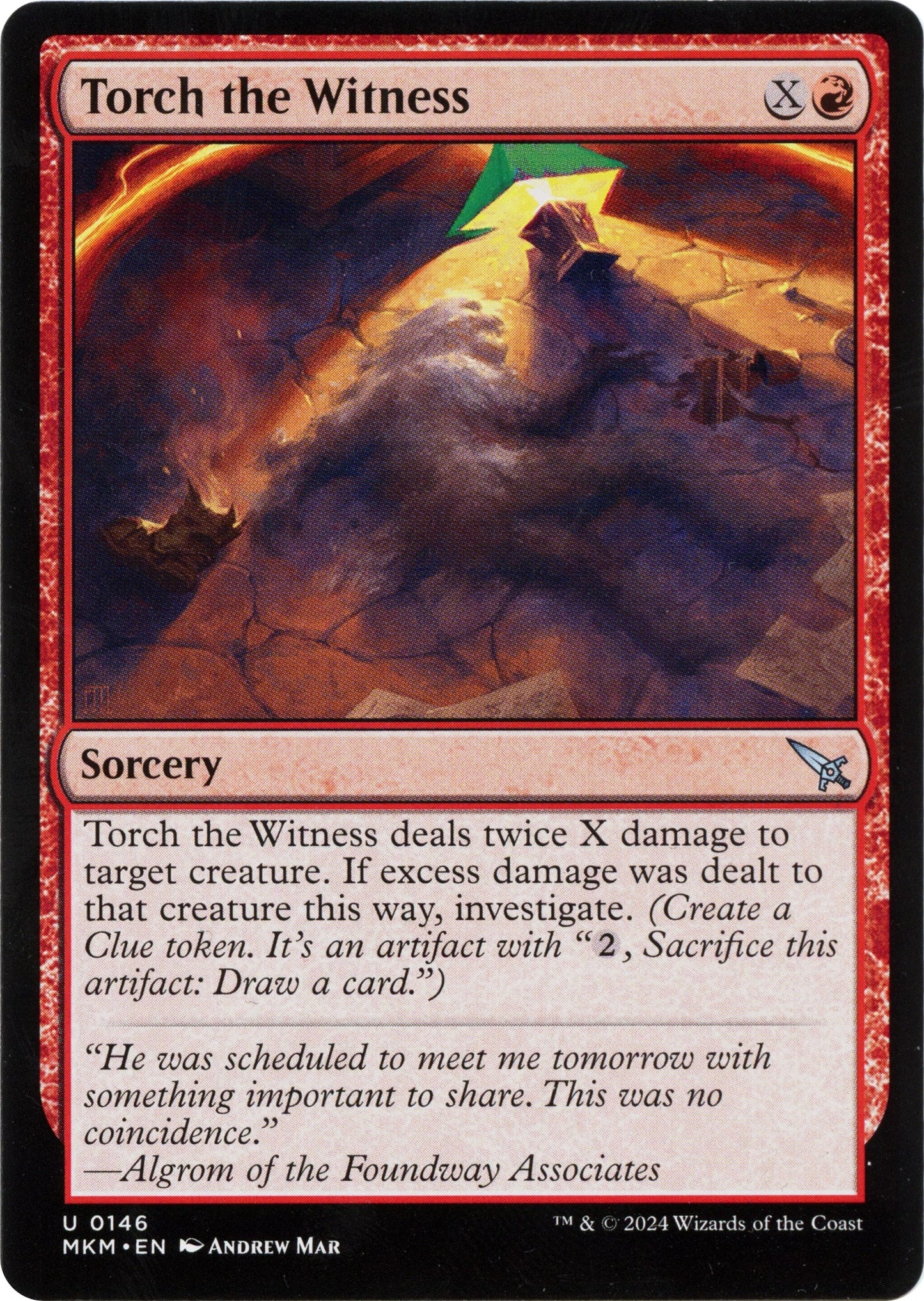 Image for Torch the Witness (b) (146) - Magic: The Gathering