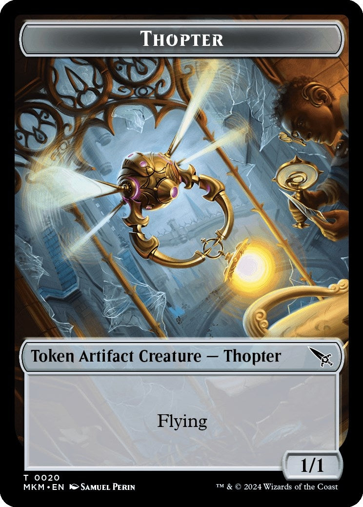 Image for Thopter (0020) // Plant Double-Sided Token (20 // 9) - Magic: The Gathering