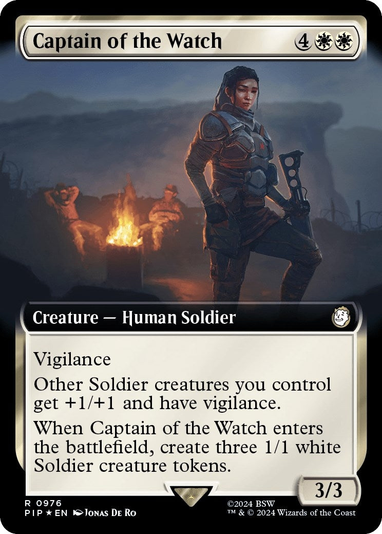 Image for Captain of the Watch (Extended Art) (Surge Foil) (976) - Magic: The Gathering