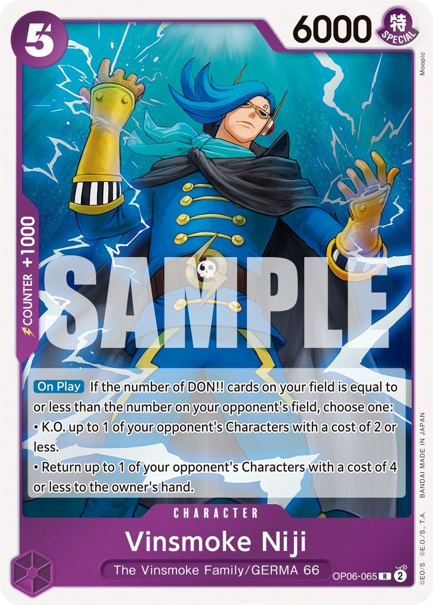 Image for Vinsmoke Niji (065) (OP06-065) - One Piece Card Game