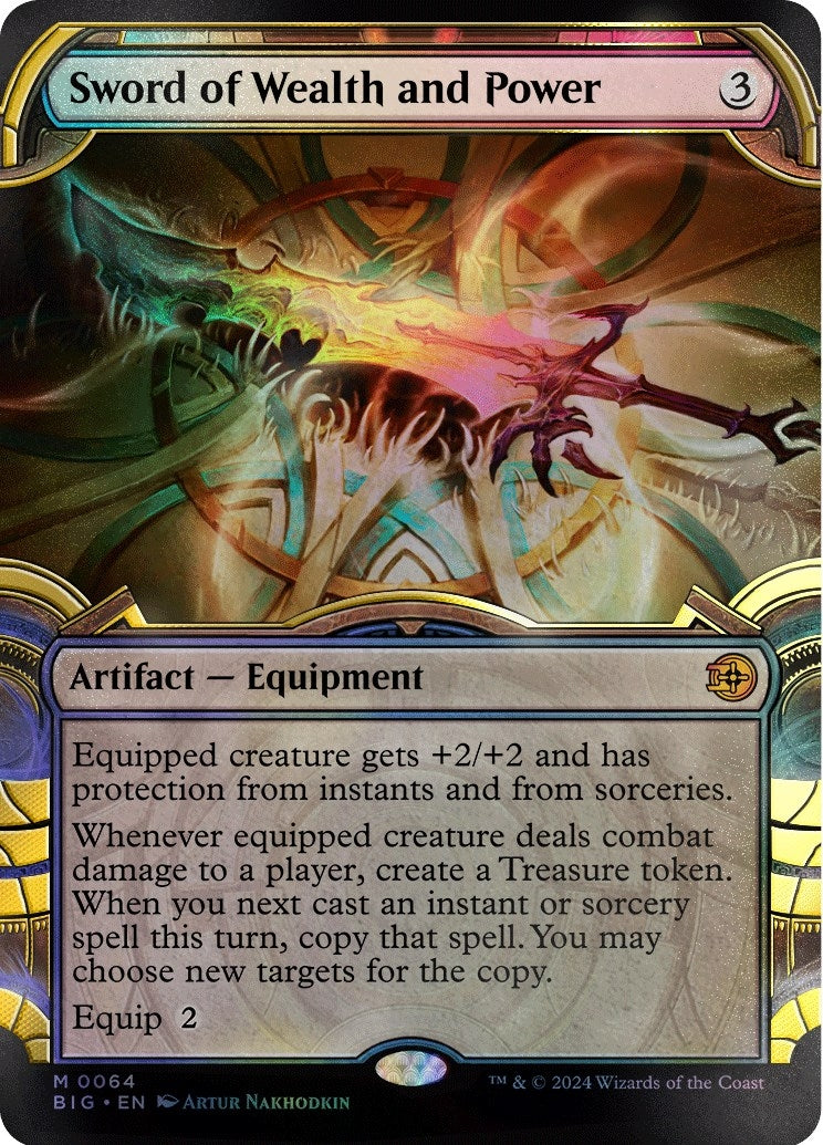 Sword of Wealth and Power (Showcase) (Raised Foil) (64)