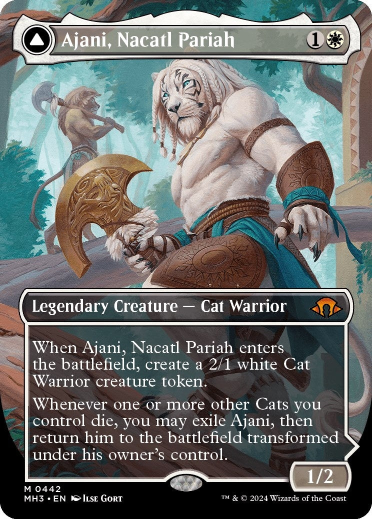 Ajani, Nacatl Pariah (Borderless) (442)