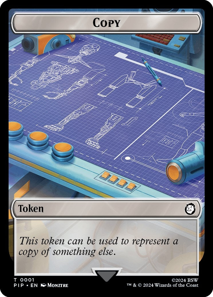 Image for Copy // Clue Double-Sided Token (1 // 11) - Magic: The Gathering