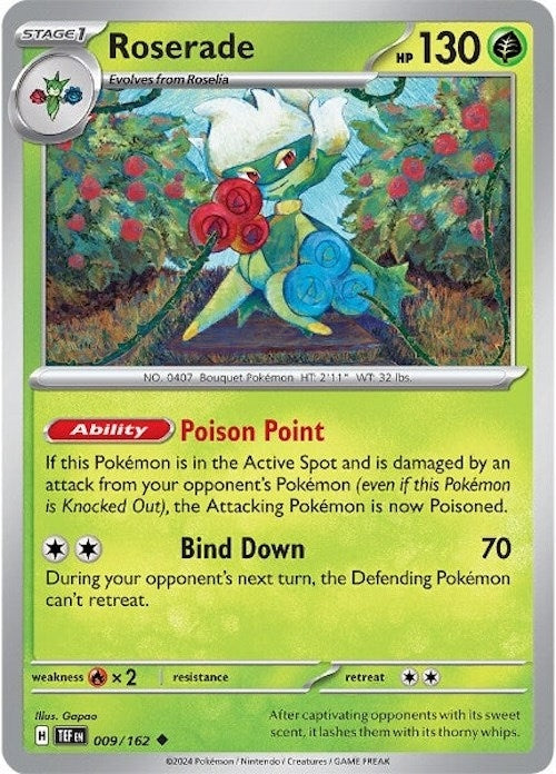 Image for Roserade (009/162) - Pokemon