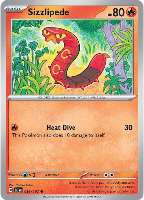 Image for Sizzlipede (036/162) - Pokemon