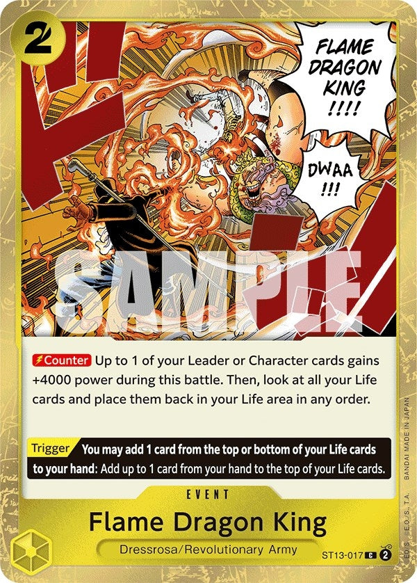 Image for Flame Dragon King (ST13-017) - One Piece Card Game