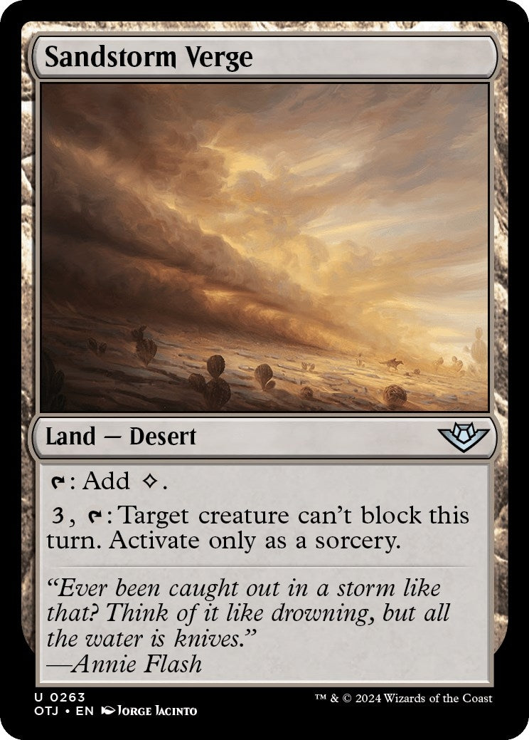 Image for Sandstorm Verge (263) - Magic: The Gathering