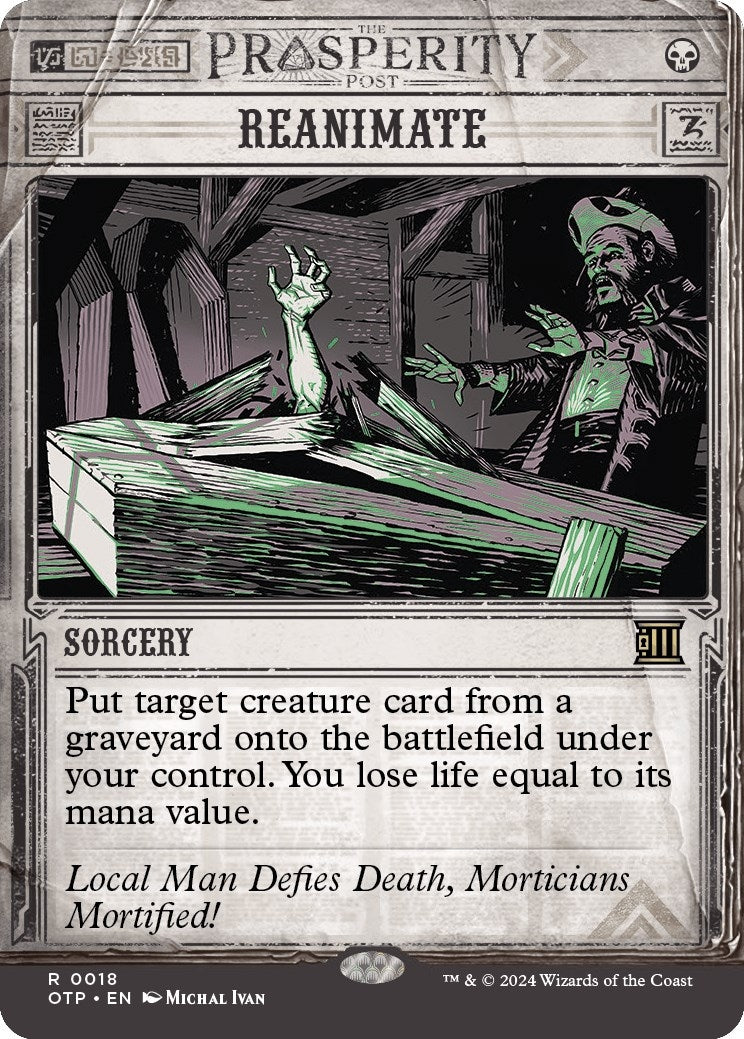 Image for Reanimate (18) - Magic: The Gathering