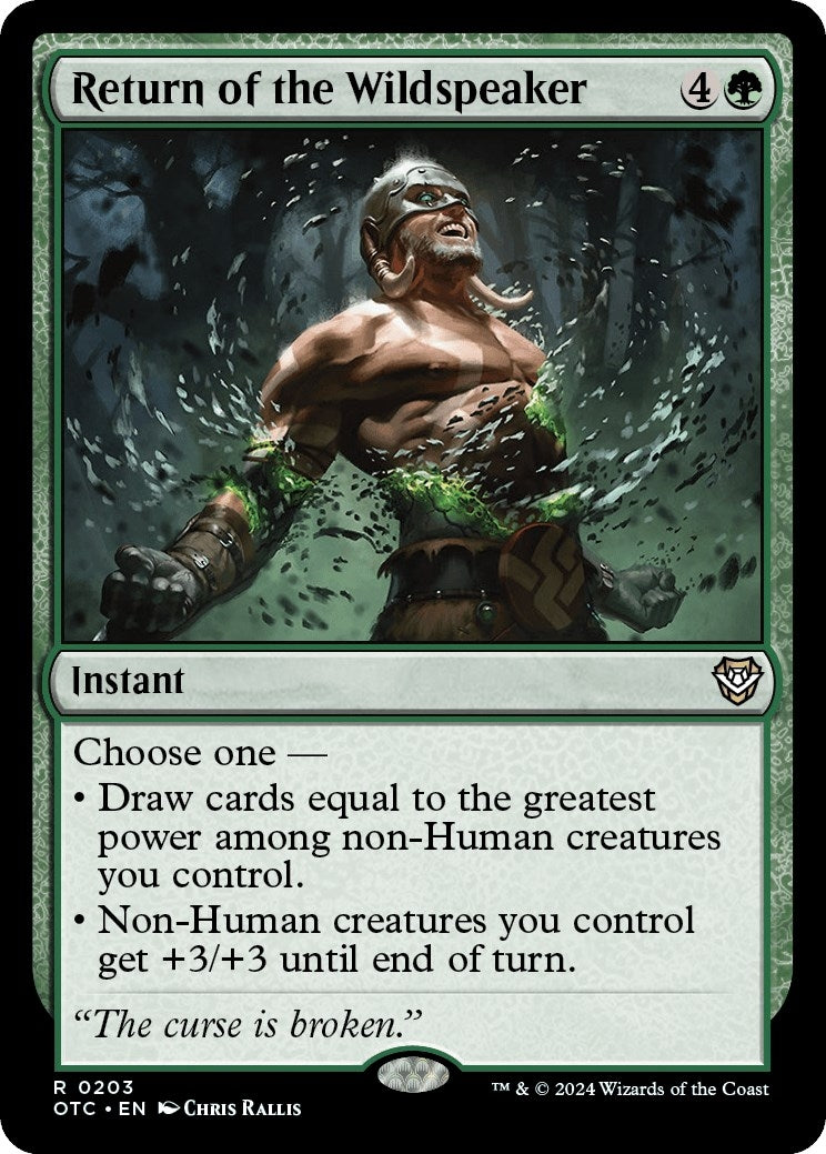 Image for Return of the Wildspeaker (203) - Magic: The Gathering