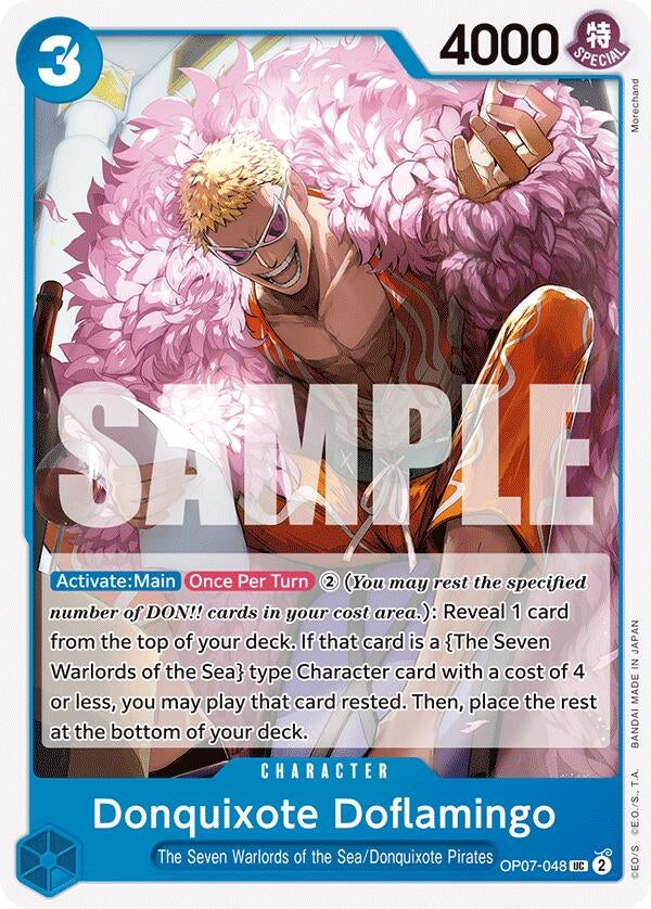 Image for Donquixote Doflamingo (OP07-048) - One Piece Card Game
