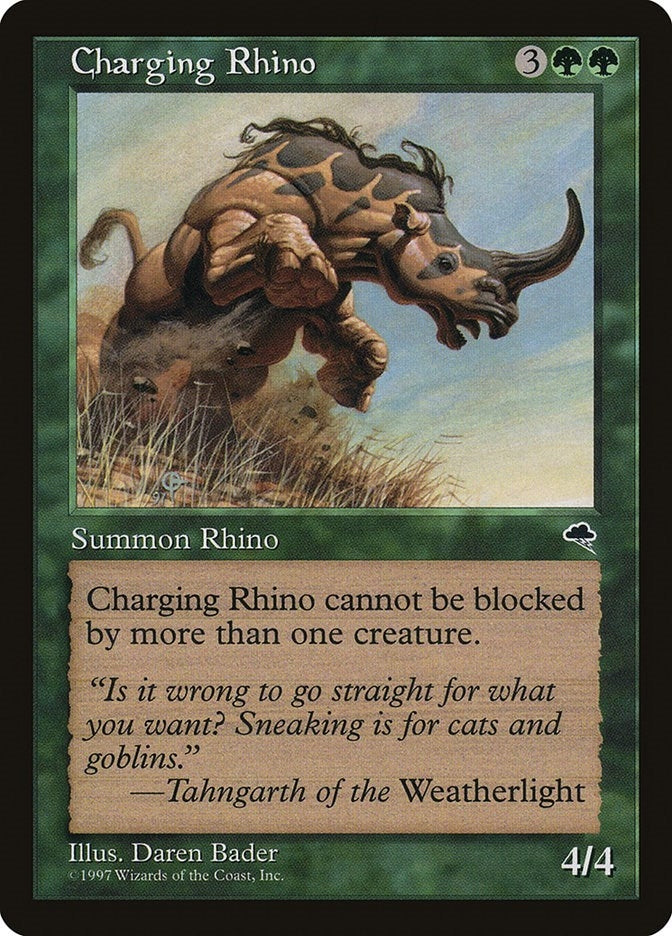 Image for Charging Rhino (218) - Magic: The Gathering