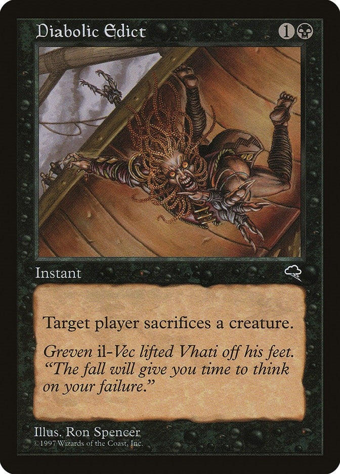 Image for Diabolic Edict (128) - Magic: The Gathering
