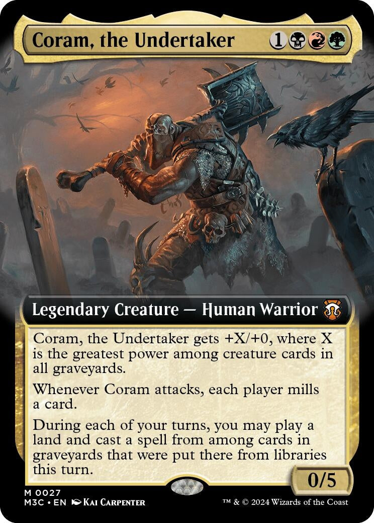 Image for Coram, the Undertaker (Extended Art) (27) - Magic: The Gathering