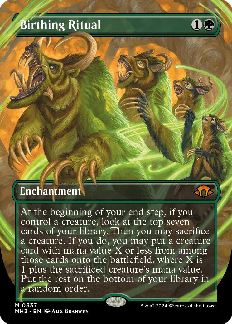Image for Birthing Ritual (Borderless) (337) - Magic: The Gathering