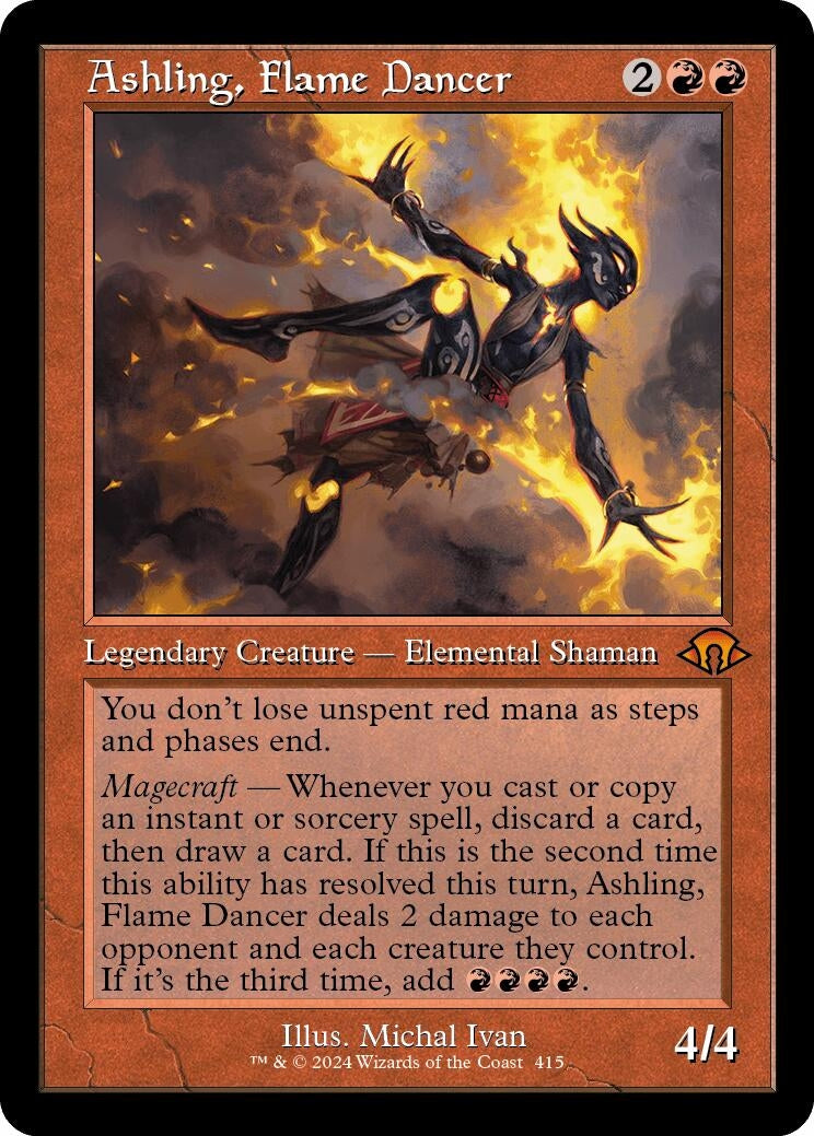 Image for Ashling, Flame Dancer (Retro Frame) (415) - Magic: The Gathering