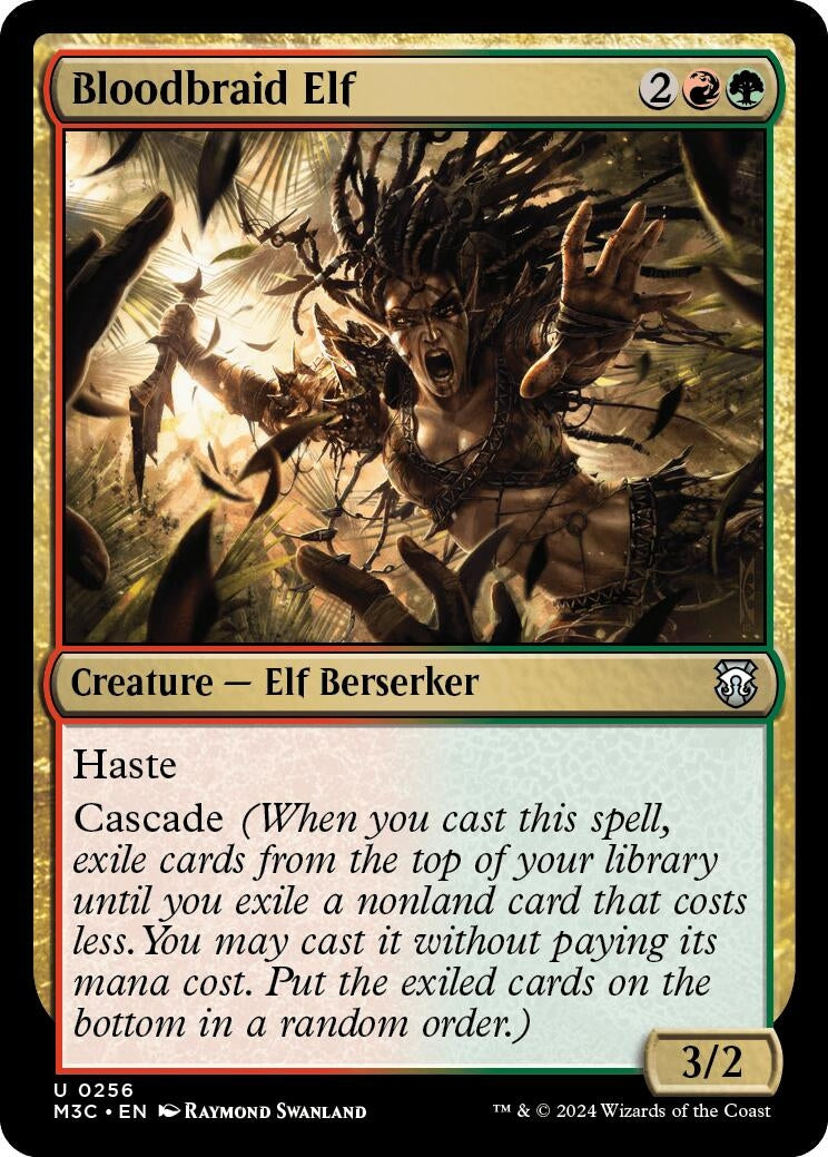Image for Bloodbraid Elf (Ripple Foil) (256) - Magic: The Gathering