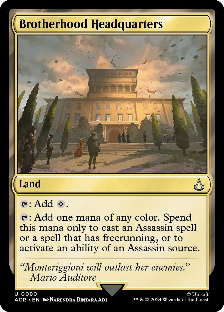 Image for Brotherhood Headquarters (80) - Magic: The Gathering