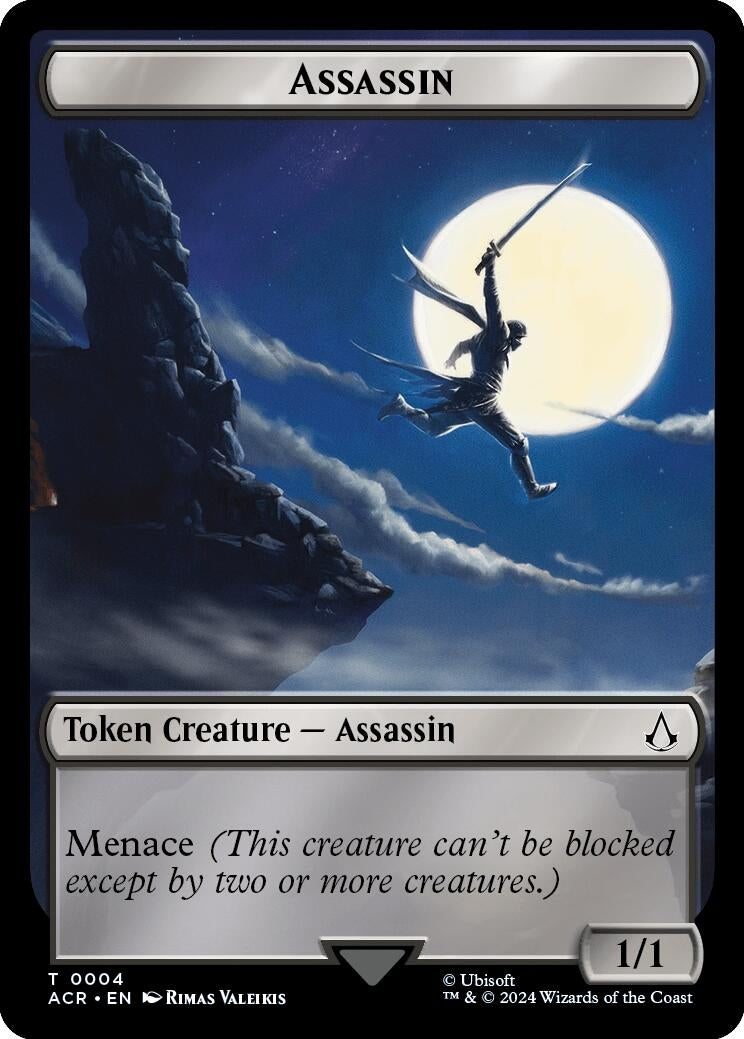 Image for Assassin // Phobos Double-Sided Token (4 // 5) - Magic: The Gathering