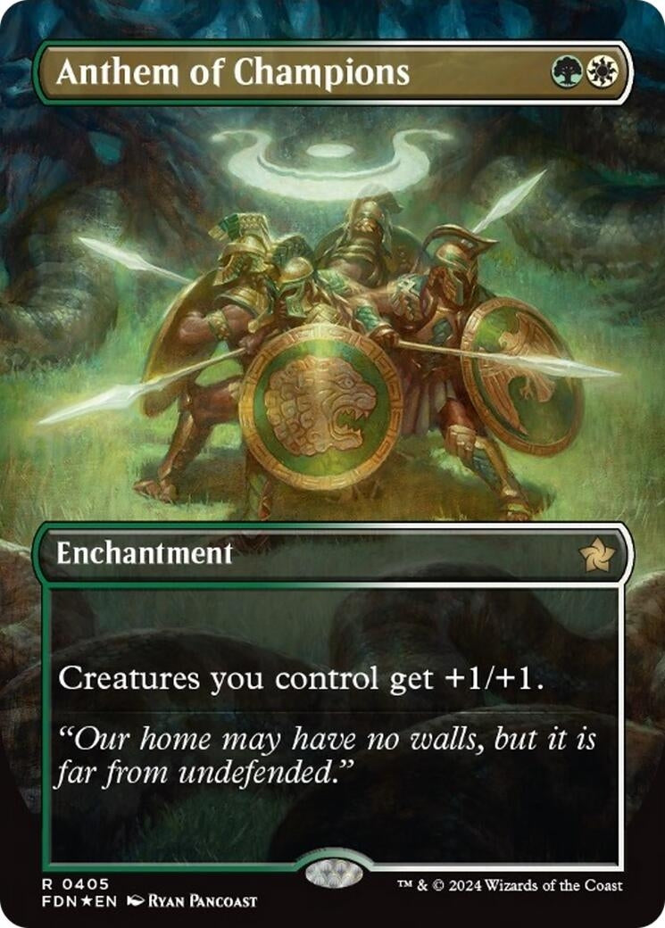Anthem of Champions (Borderless) (Mana Foil) (405)
