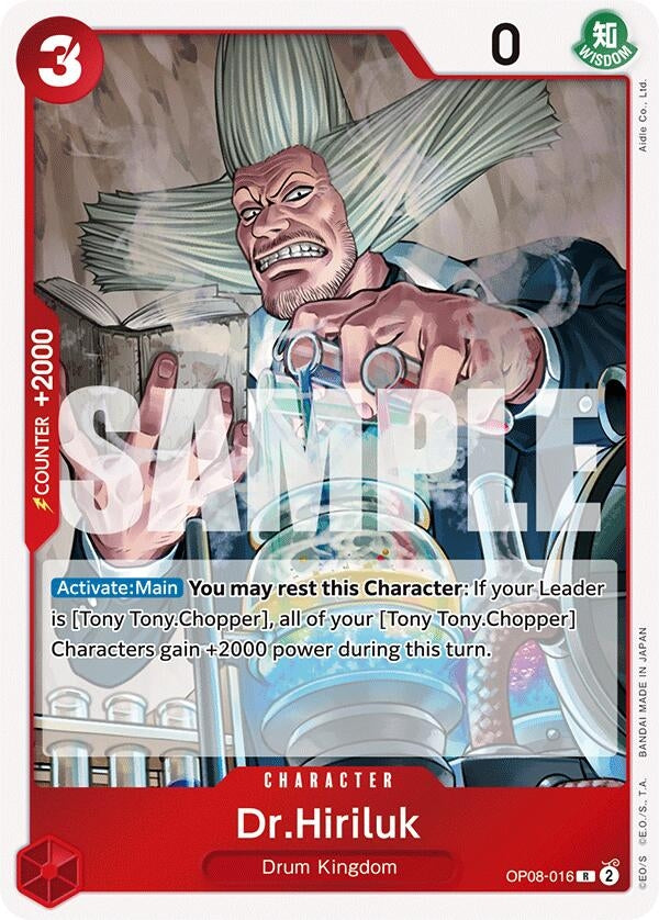 Image for Dr.Hiriluk (OP08-016) - One Piece Card Game