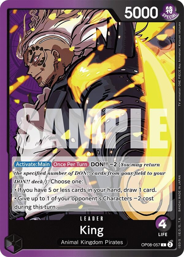 Image for King (057) (OP08-057) - One Piece Card Game