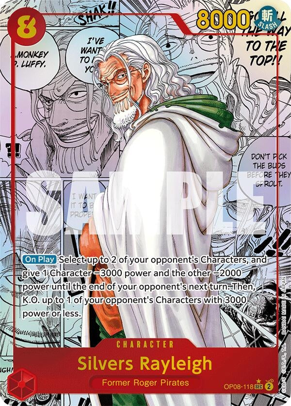 Image for Silvers Rayleigh (Parallel) (Manga) (OP08-118) - One Piece Card Game