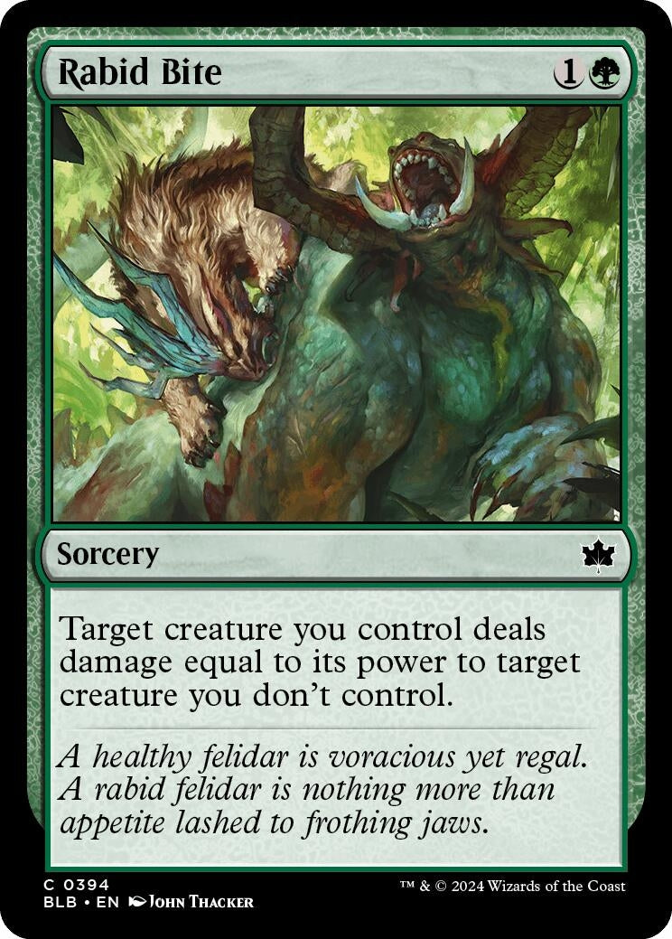 Image for Rabid Bite (394) - Magic: The Gathering