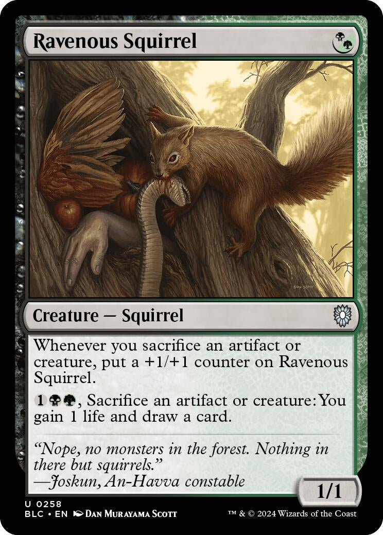 Image for Ravenous Squirrel (258) - Magic: The Gathering