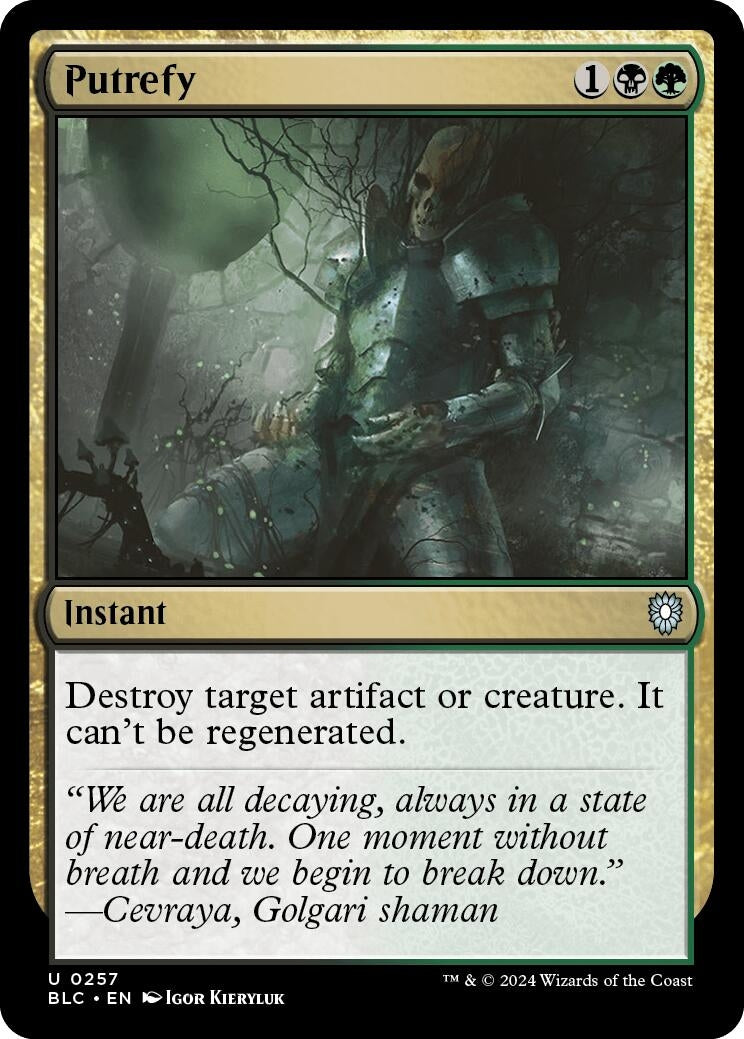Image for Putrefy (257) - Magic: The Gathering