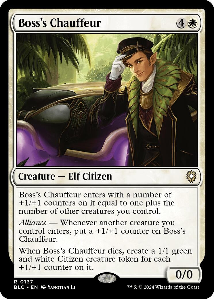 Image for Boss's Chauffeur (137) - Magic: The Gathering