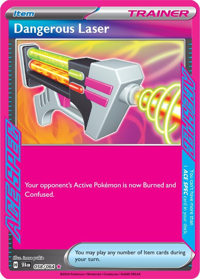 Image for Dangerous Laser (058/064) - Pokemon