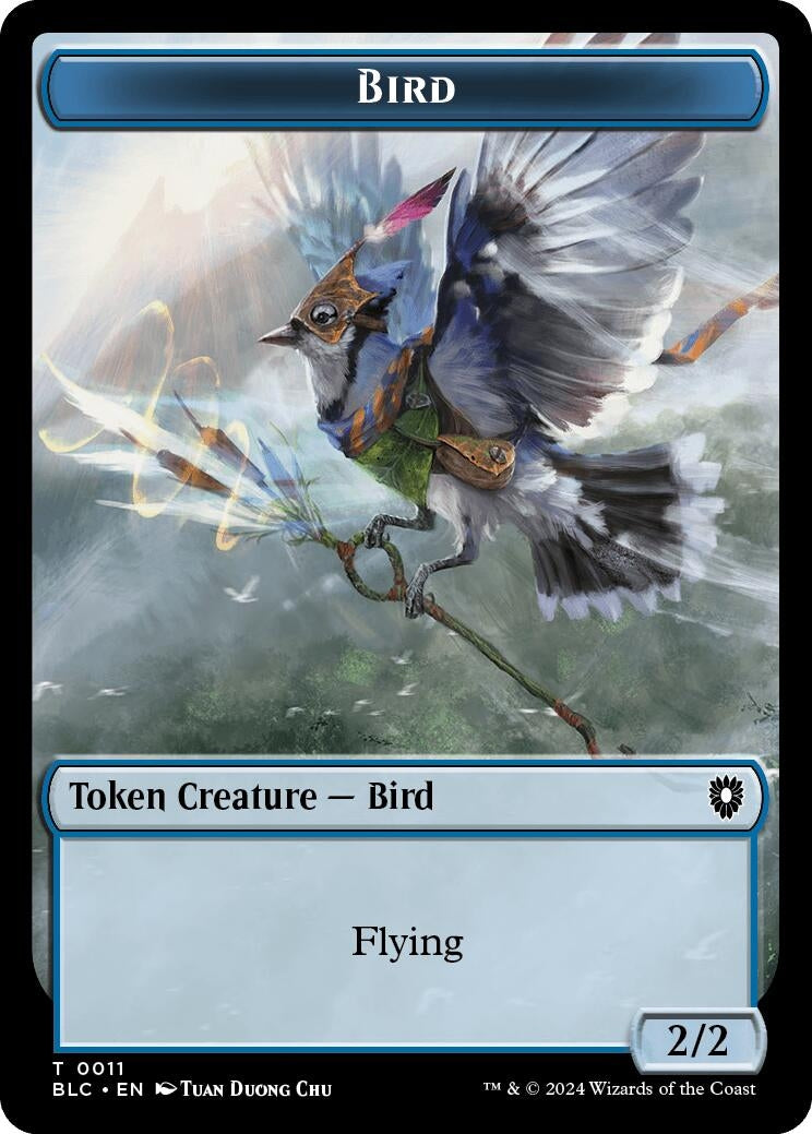 Image for Bird (0011) // Fish Double-Sided Token (11 // 7) - Magic: The Gathering