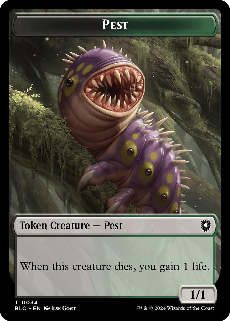 Image for Pest // Shapeshifter Double-Sided Token (34 // 15) - Magic: The Gathering