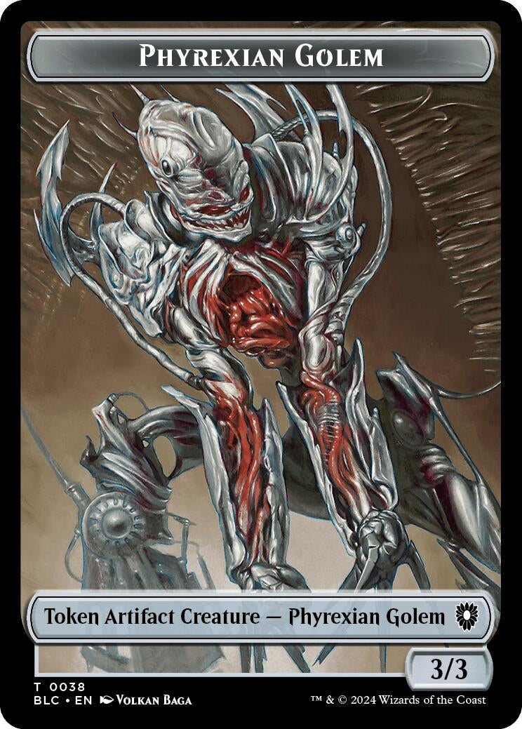Image for Phyrexian Golem // Faerie Double-Sided Token (38 // 12) - Magic: The Gathering