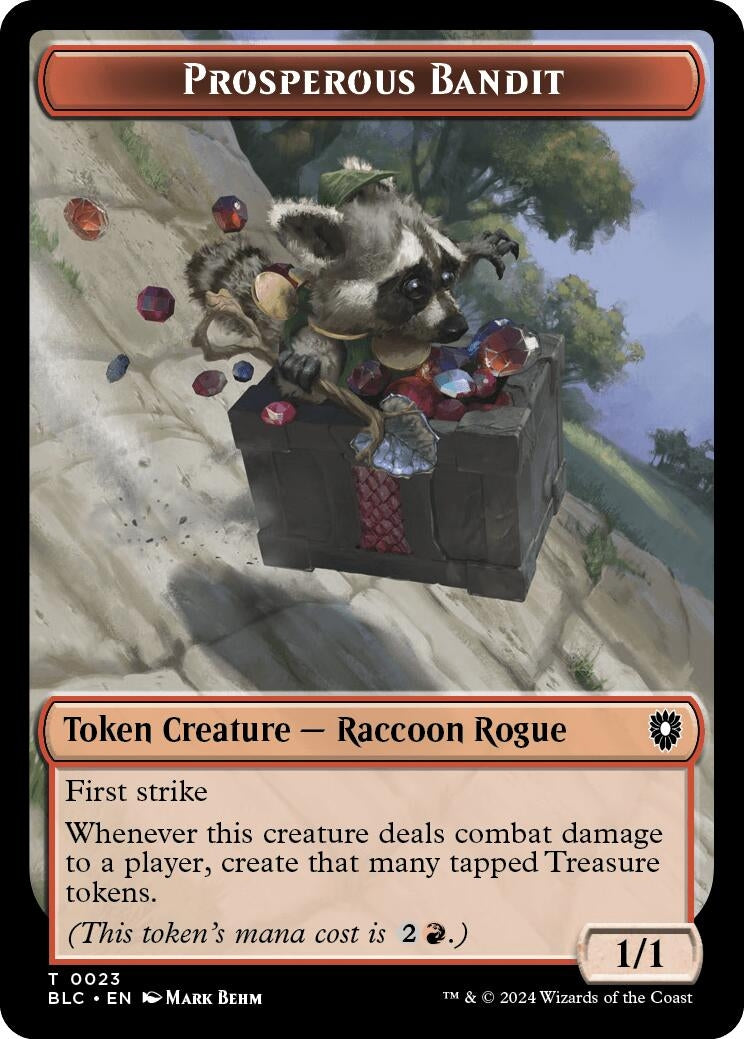Image for Prosperous Bandit // Treasure Double-Sided Token (23 // 29) - Magic: The Gathering