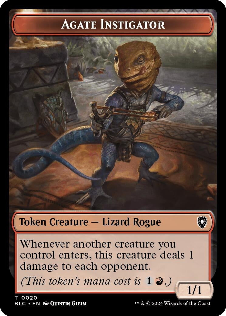 Agate Instigator // Rabbit Double-Sided Token (20 // 3)