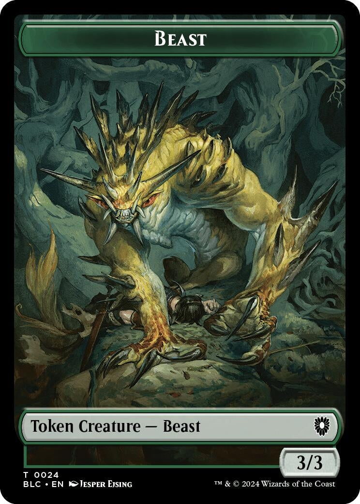 Image for Beast (0024) // Treasure Double-Sided Token (24 // 29) - Magic: The Gathering