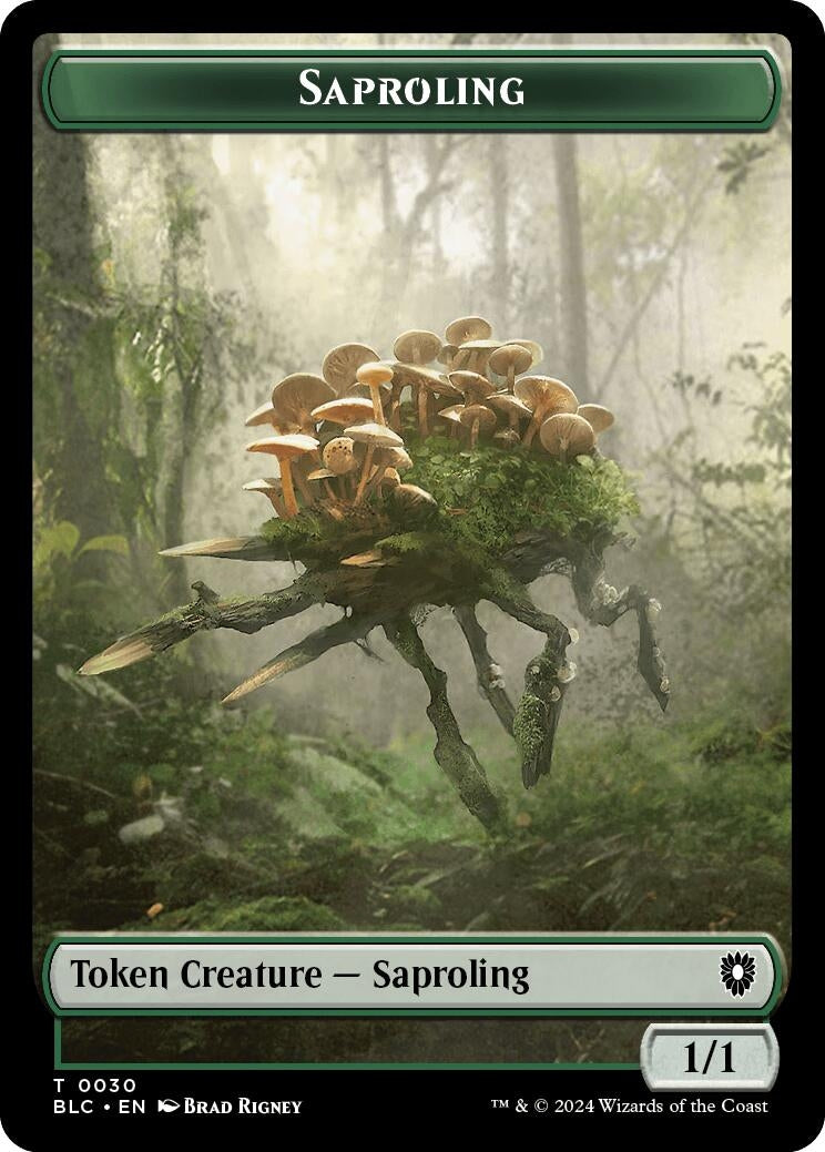 Image for Saproling // Treasure Double-Sided Token (30 // 29) - Magic: The Gathering