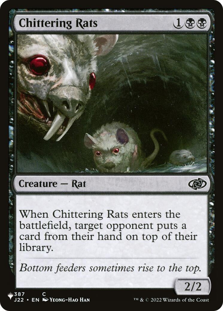 Image for Chittering Rats (387/051) - Magic: The Gathering