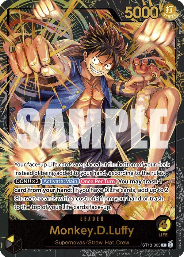 Image for Monkey.D.Luffy (Premium Card Collection -Leader Collection-) (ST13-003) - One Piece Card Game
