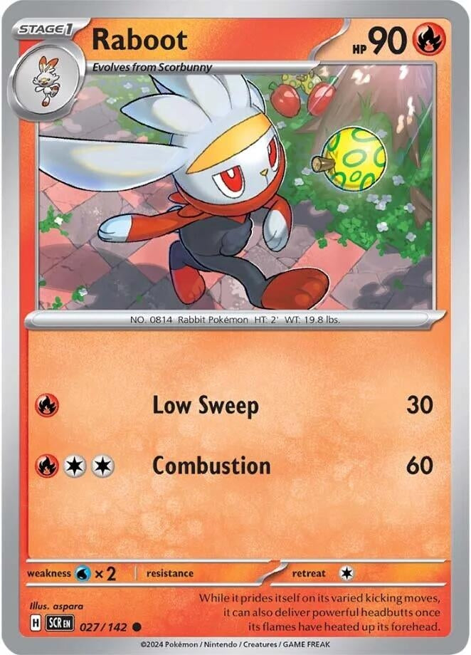 Image for Raboot (027/142) - Pokemon