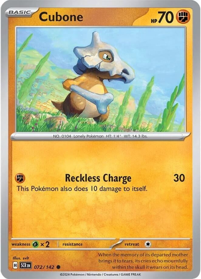Image for Cubone (072/142) - Pokemon