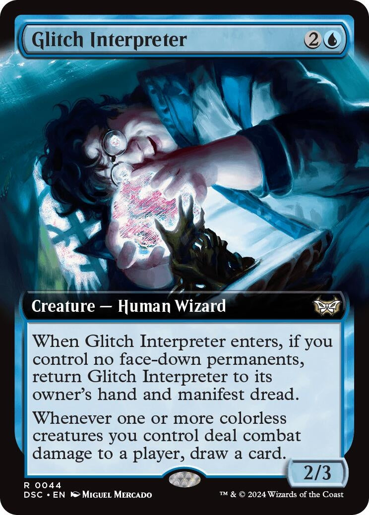 Image for Glitch Interpreter (Extended Art) (44) - Magic: The Gathering