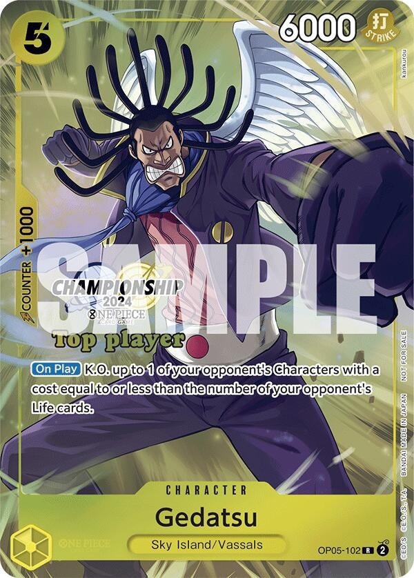 Image for Gedatsu (Championship 2024 Top Player Pack) (OP05-102) - One Piece Card Game