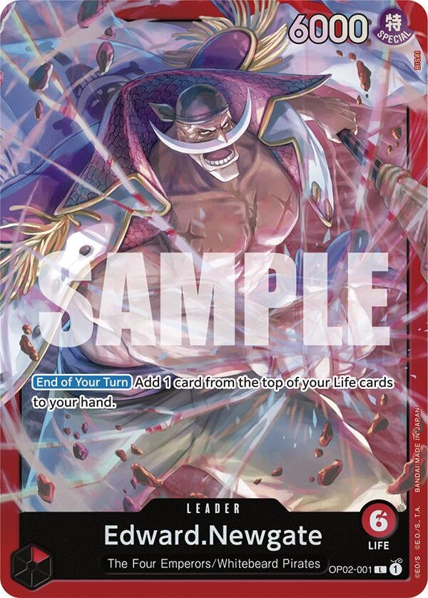 Image for Edward.Newgate (OP02-001) (OP02-001) - One Piece Card Game