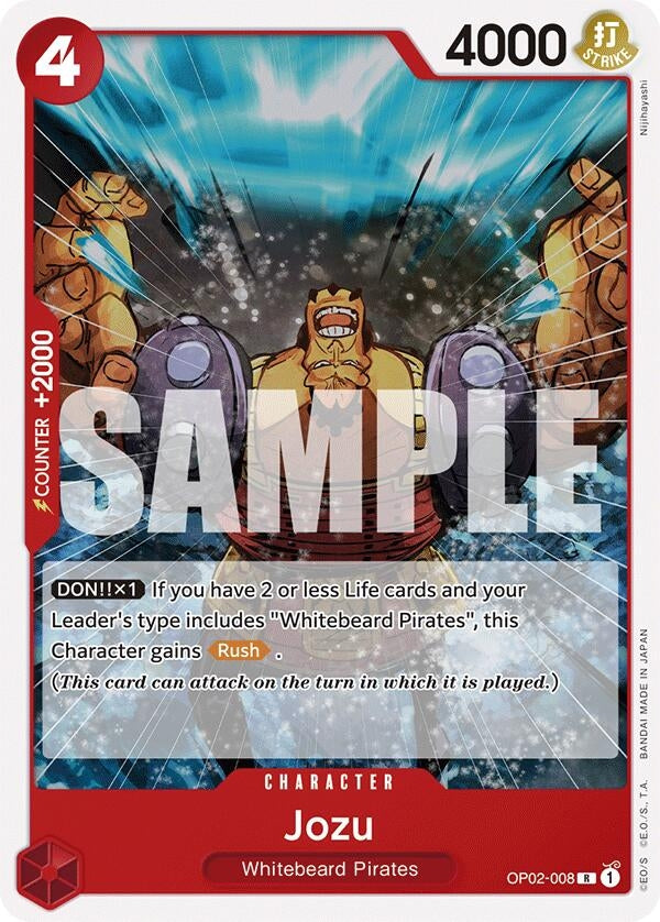 Image for Jozu (OP02-008) - One Piece Card Game